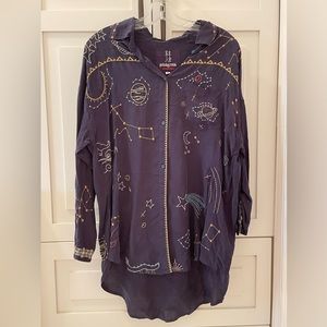 Johnny Was Pete and Greta celestial stargazer top